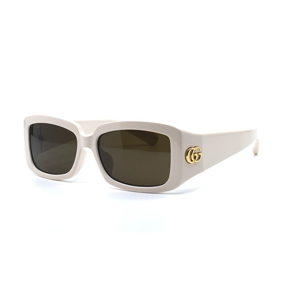GUCCI GG1403SK 001 IVORY BROWN AUTHENTIC SUNGLASSES - Picture 1 of 10